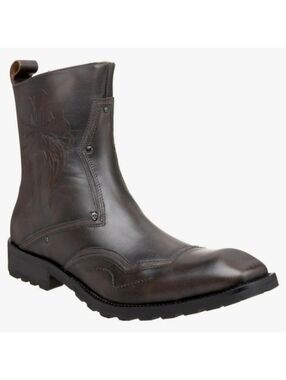 Mark Nason Lounge U Rock Salud Punk Rock Grunge Scene Brown Leather Boots‎ 9